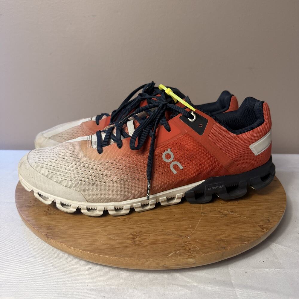 On Cloud 35.99236 Cloudflow 3.0 Men's Size 12 Running Shoes Rust/ Eclipse